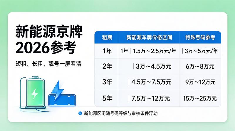 2026年新能源牌照优势